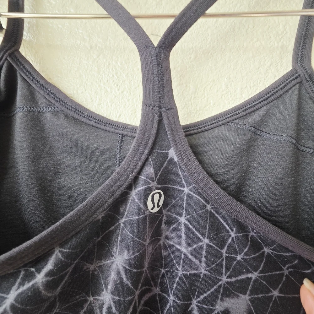 Lululemon Power Y Tank Luon Star Crushed Black 4 - Picture 6 of 9